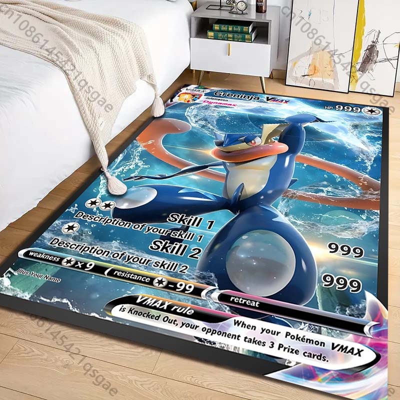 Commercial Printing & Graphics - Tapis imprimé avec cartes Pokémon Greninja,