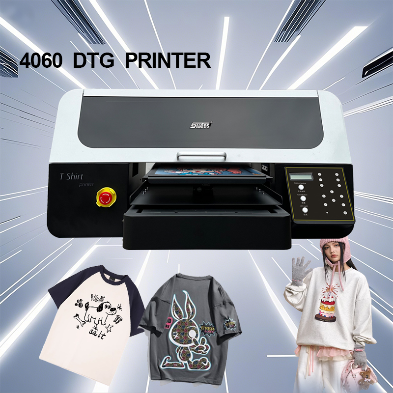 Commercial Printing Machine For Clothes - Imprimante numérique pour t-shirts, modèle 4060