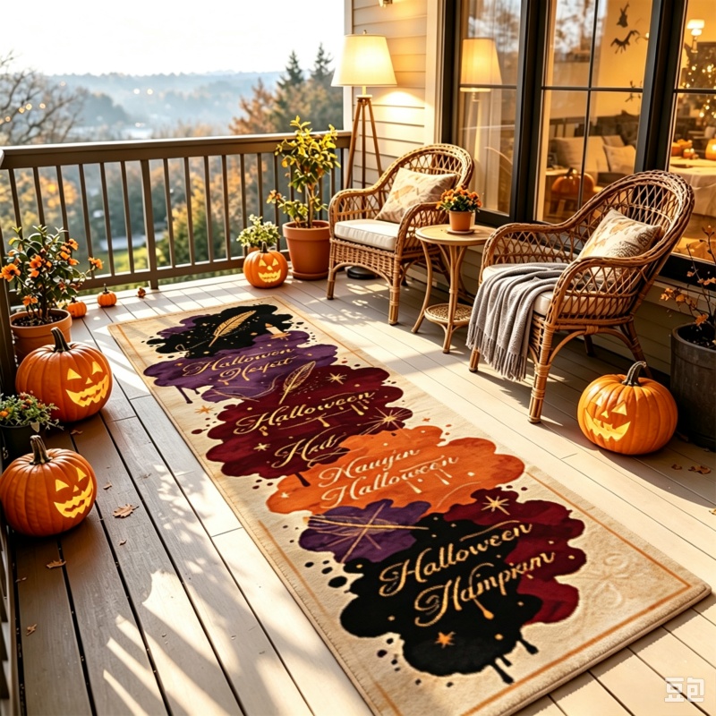 Tapis imprimé lettres Hallowee - Commercial Printing Ink avis et prix